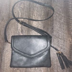 Grey crossbody bag